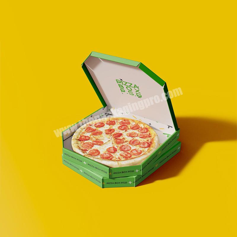 Factory Free Sample Kraft Corrugated Octangle Shape Pizza Packaging Paper Box With Custom Logo