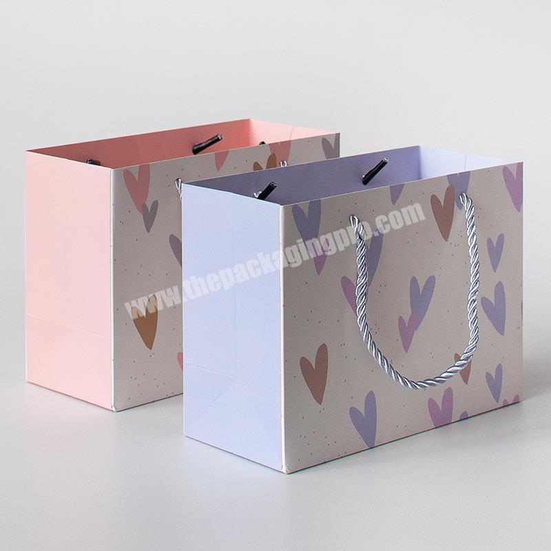 New Wholesale Luxury Matte Colorful Gift Shopping Paper Bag With Logo For Clothing Custom Packaging Bag