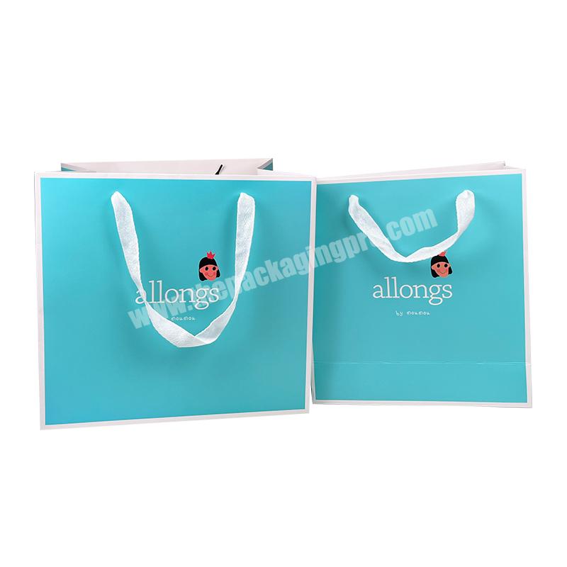 SENCAI Hot Sale Custom Logo Print  Grocery Art Paper Gift Bag with Handle Paper Packaging