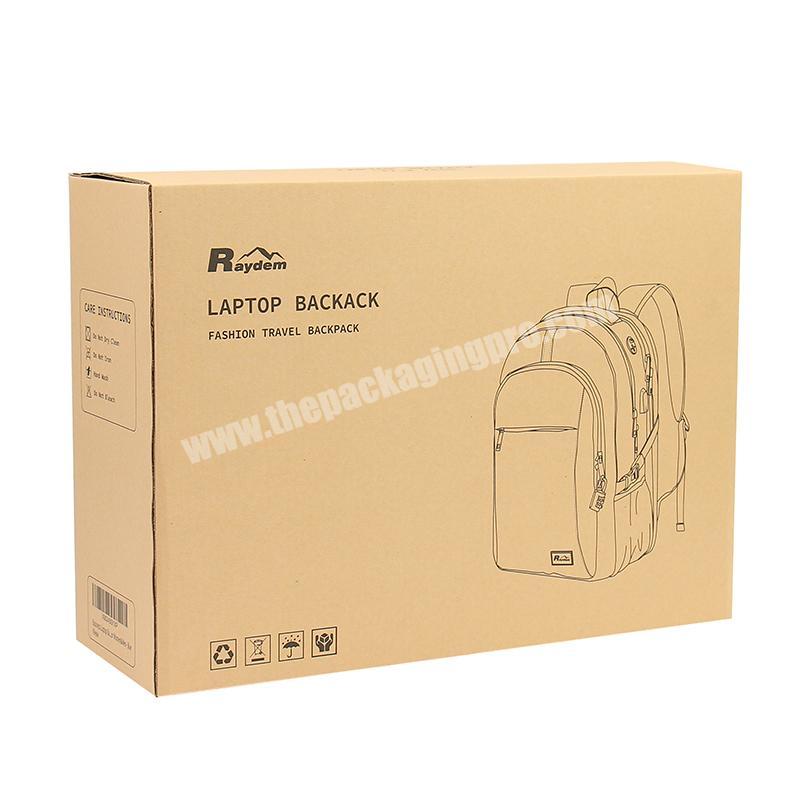 100% Manufacturer OEM Customized Support Recycled Hard Packaging Box Durable Carton Box For BackPack