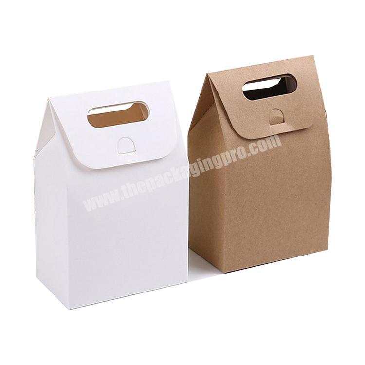 100% Recycled  Kraft Shopping Folding Cheap Custom Logo Paper Bag