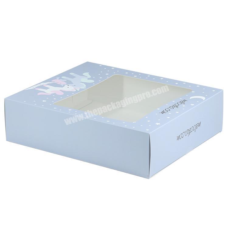 1000MOQ customized logo carton gift paper box , custom printed paper kids toy packaging with window