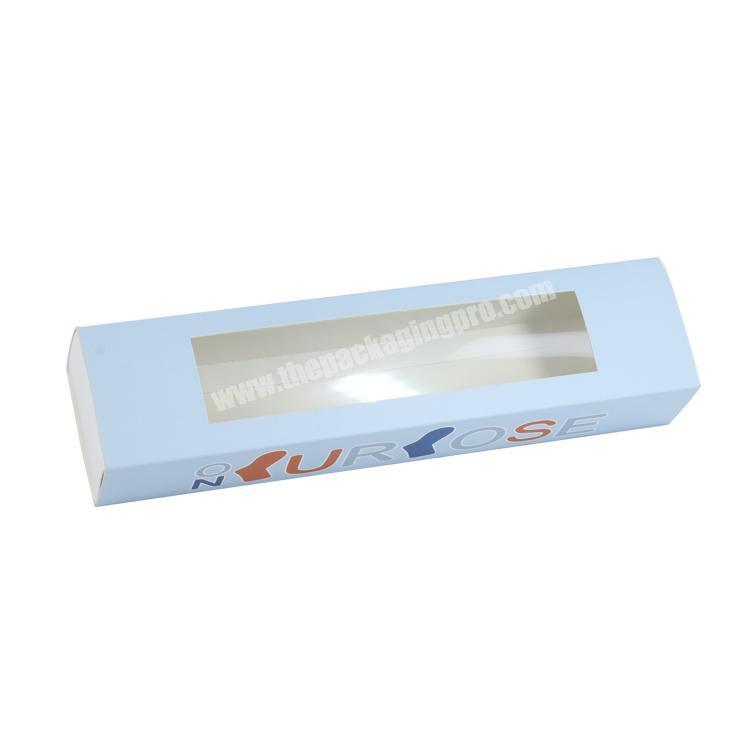 1000pcs MOQ Luxury Sliding drawer box packing paper cardboard custom sock packaging with clear PVC window