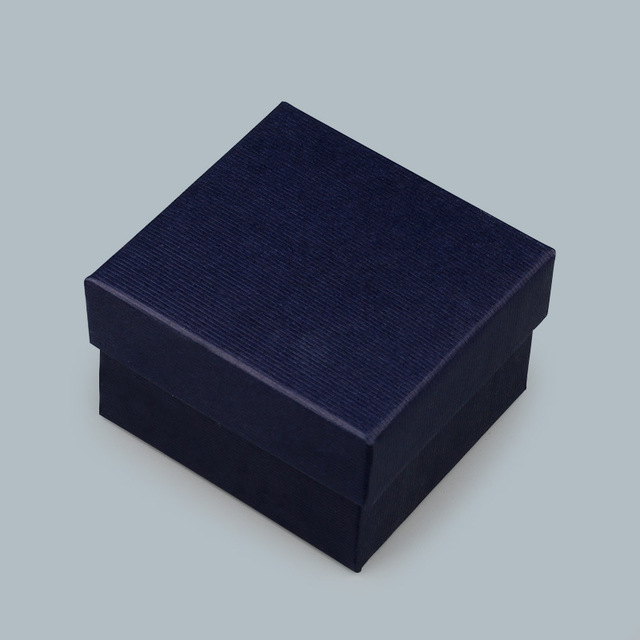 10PCs/Lot Cardboard Bracelet Box dark blue Display Packaging Gift Box 85x80x55mm
