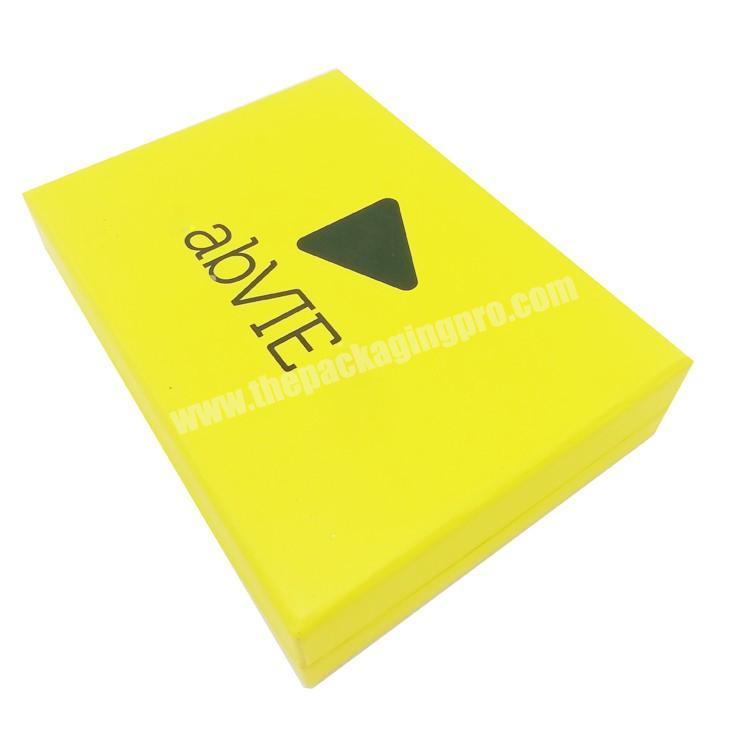 12 years factory customize high quality luxury yellow paper boxes