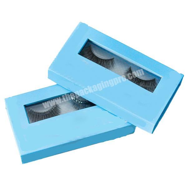 12 years factory customize luxury fashion high quality window plastic insert false empty eyelash packaging magnet paper boxes