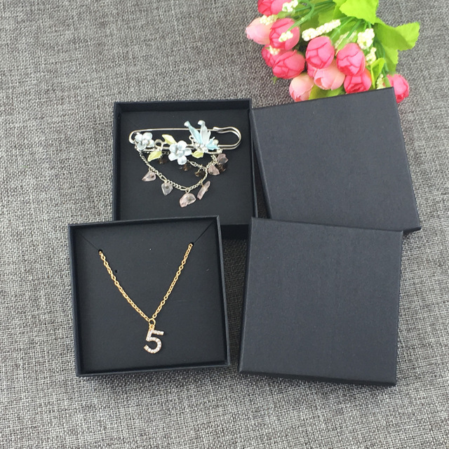 12Set blackJewelry Box&Jewelry Cards Earring/Necklace BOX Jewelry Displays Packaging Jewelry Set /Gift Boxes for necklaces card