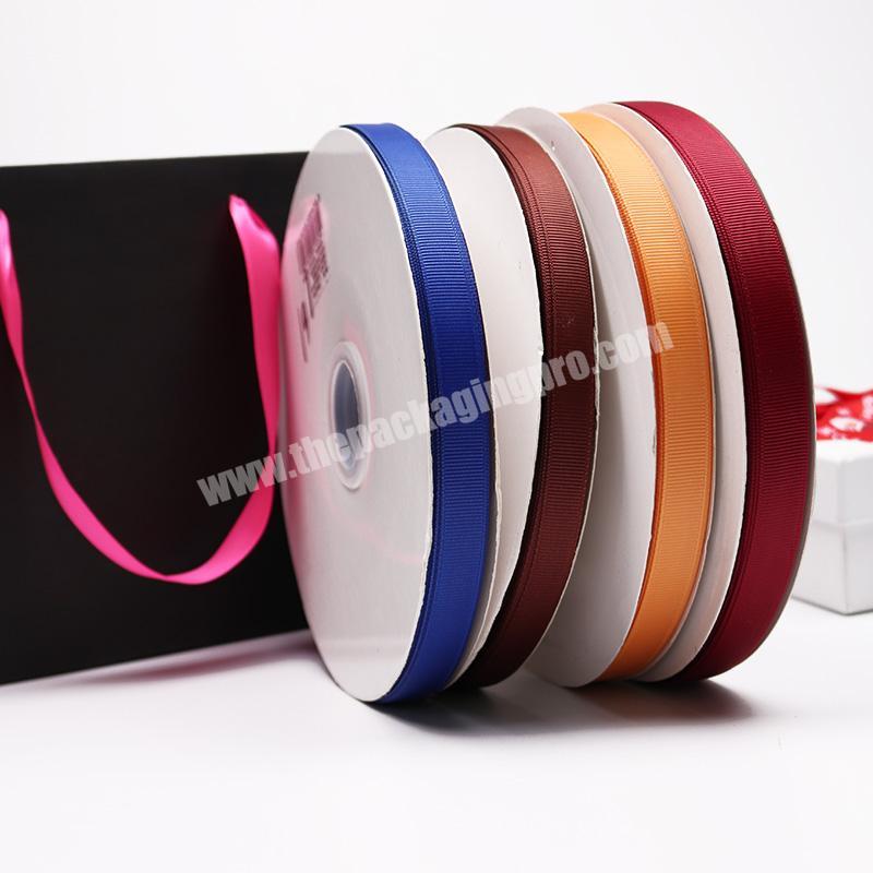 12mm Soild Color Double Face Grosgrain Ribbon for Decoration