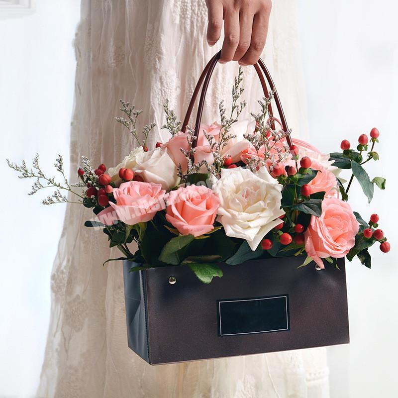 15 Year Factory Elegant Custom PVC Bag Luxury Flower Bag with Handle