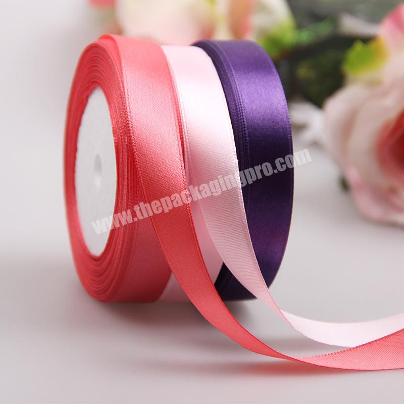 1.5cm Single Faced Polyester Solid Color Satin Ribbon