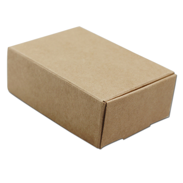 200pieces/lot Handmade Soap Business Card Jewelry Packaging Kraft Paper Box Birthday Party Favor Small Gifts Packing Storage Box