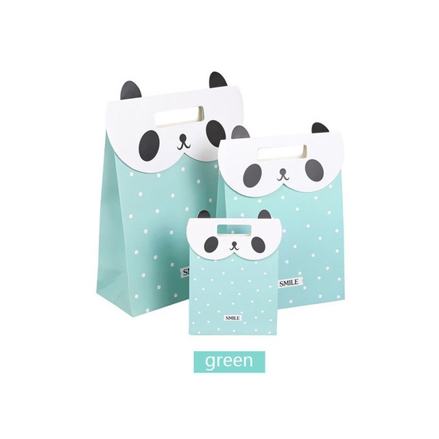 2017 Korean Exquisite Lovely Cute Cat Dot Gift Paper Bag Party Holiday Paper Gift Bags