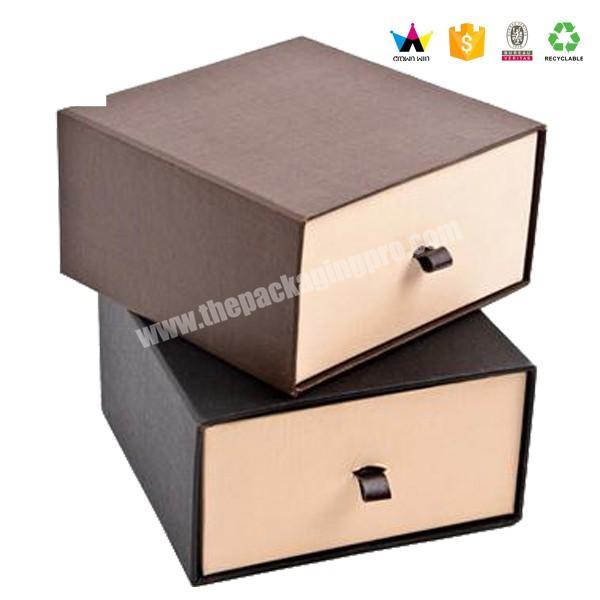 2017 Elegant Custom Sliding Cardboard Drawer Packaging Box