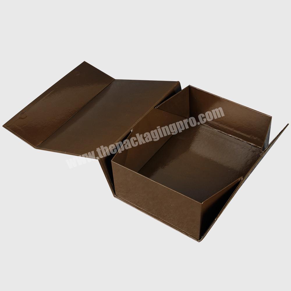 2017 Wholesale delivery on time folding brown box packaging custom paper