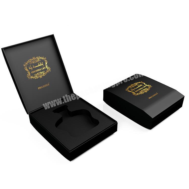 2018 Black Luxury Soft Touch Wholesale Dubai Perfume Bottle Box Packaging