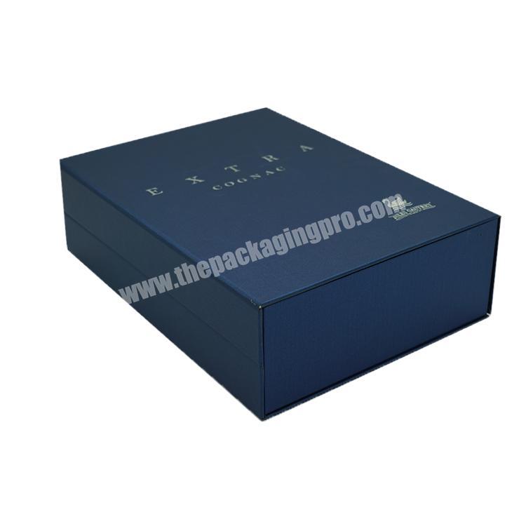 2019 China Factory Custom logo embossing logo wine packaging paper box