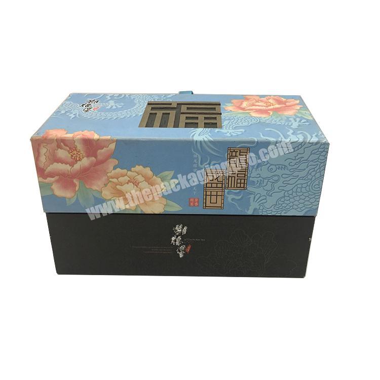 2019 China supplier customized CMYK printing logo paper box tea packing gift box