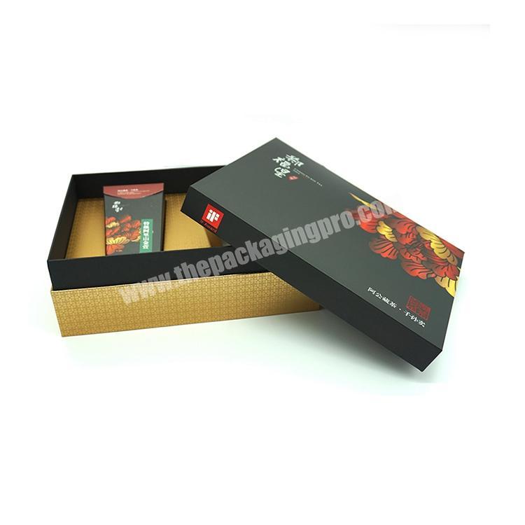 2019 China supplier customized logo CMYK printing paper box tea gift box