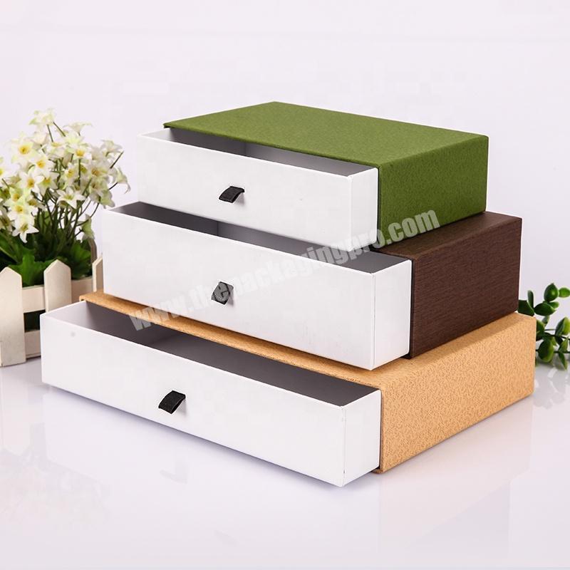 2019 Custom High Quality Paper Drawer Box For Gift Packaging