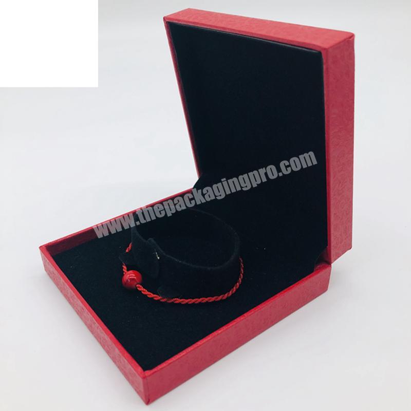2019 Customized wholesale luxury jewellery gift box set velvet foam insert jewelry box