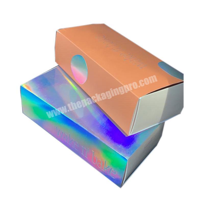 2019 Design Iridescent Cheaper Sliding Gift Box With Your Own Logo For Food