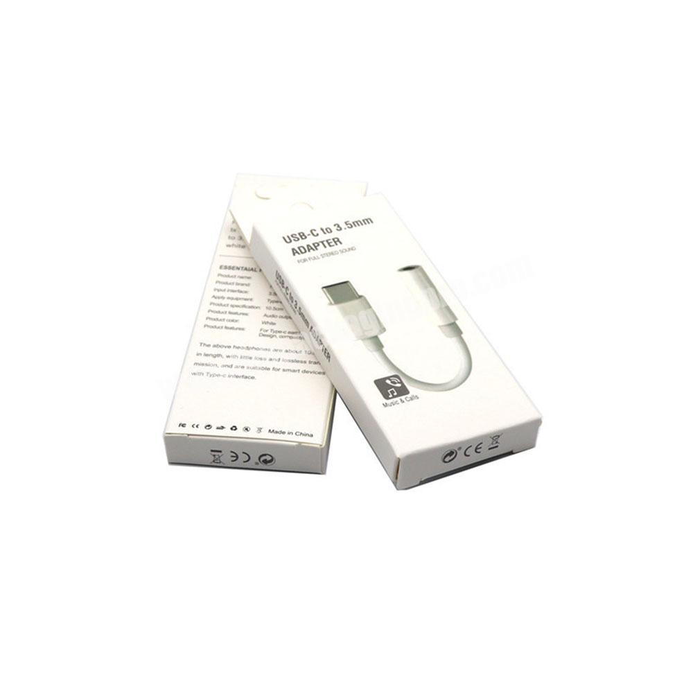 2019 Hot Sale Custom Logo Small Mini USB Set Foldable Earphone Wireless Paper Packaging Box