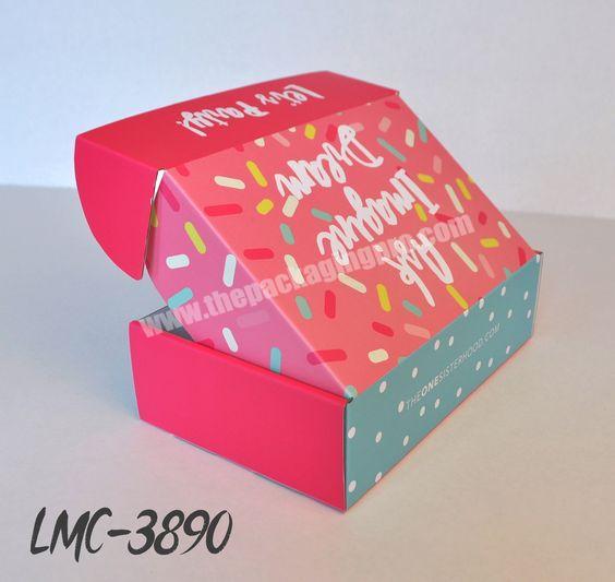 2019 Hot Sale Kraft Hat Perforated Holographic Shipping Cartons Custom Corrugated shoes box