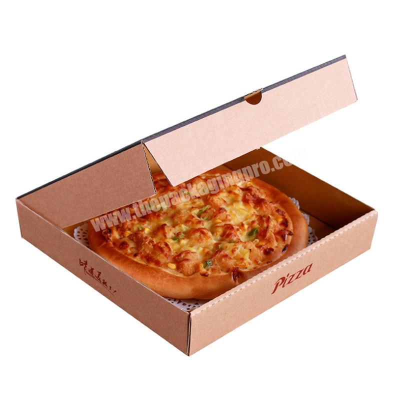 2019 hot style 8 inch 9 inch Corrugated paper card box pizza box eco-friendly food box Customization