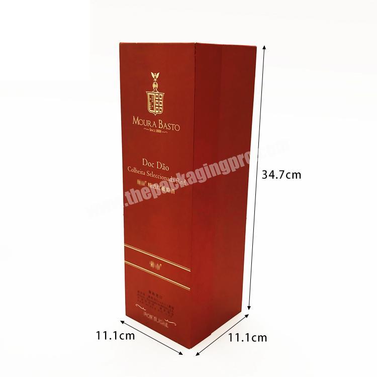 2019 Luxury paper cardboard single wine paper wine box