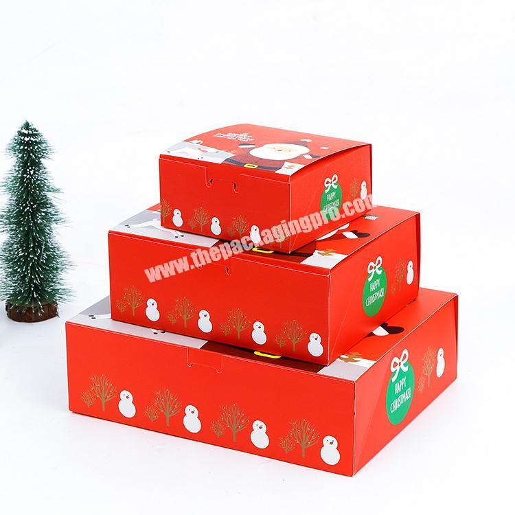 2019 New custom coloful cmyk printing 350gsm paper cardboard christmas box for gift