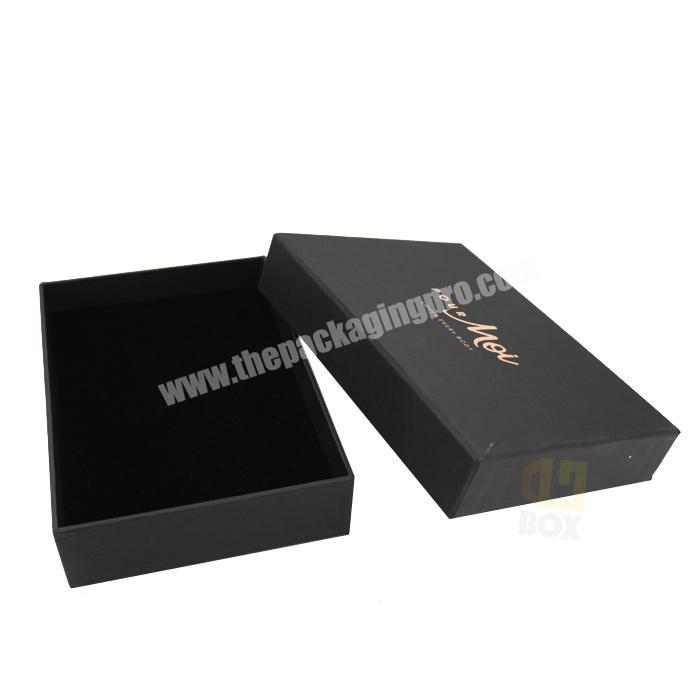 2019 new design eco friendly customized product black wholesale beautiful cosmetic gift box packaging creative