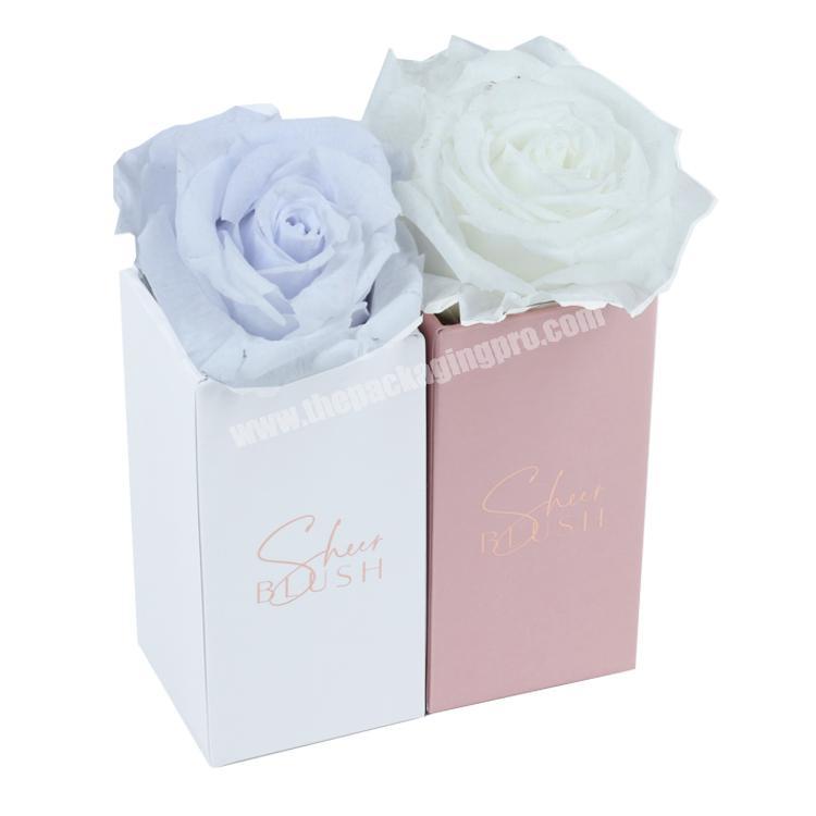2019 New Products Custom Luxury Printing White Cardboard Flower Gift Packing Box For Flower Packaging