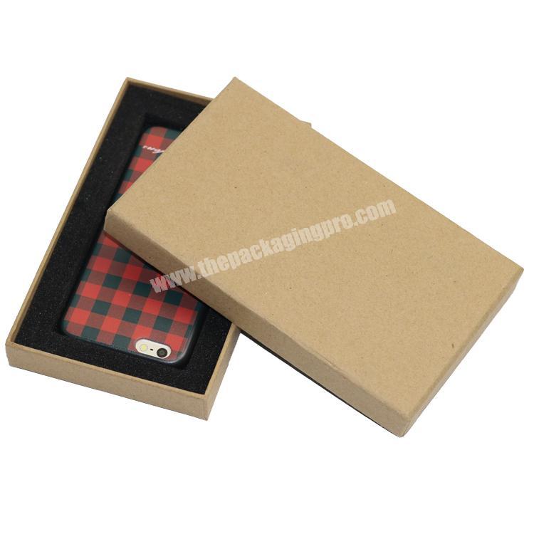 2019 phone case packaging kraft paper cardboard box for phone 8
