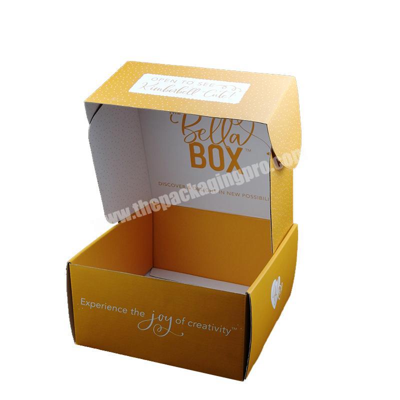 2019 Popular Corrugated Carton Box With Logo Printing Specification Colored Mailer