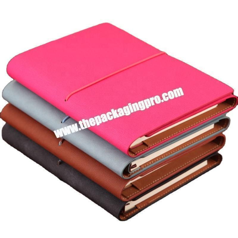 2020 2021Hot Sale Custom Logo Multi-Function Box-Packed Journal Office Soft Pu Leather Diary Notebook Gift Set With Pen Holder