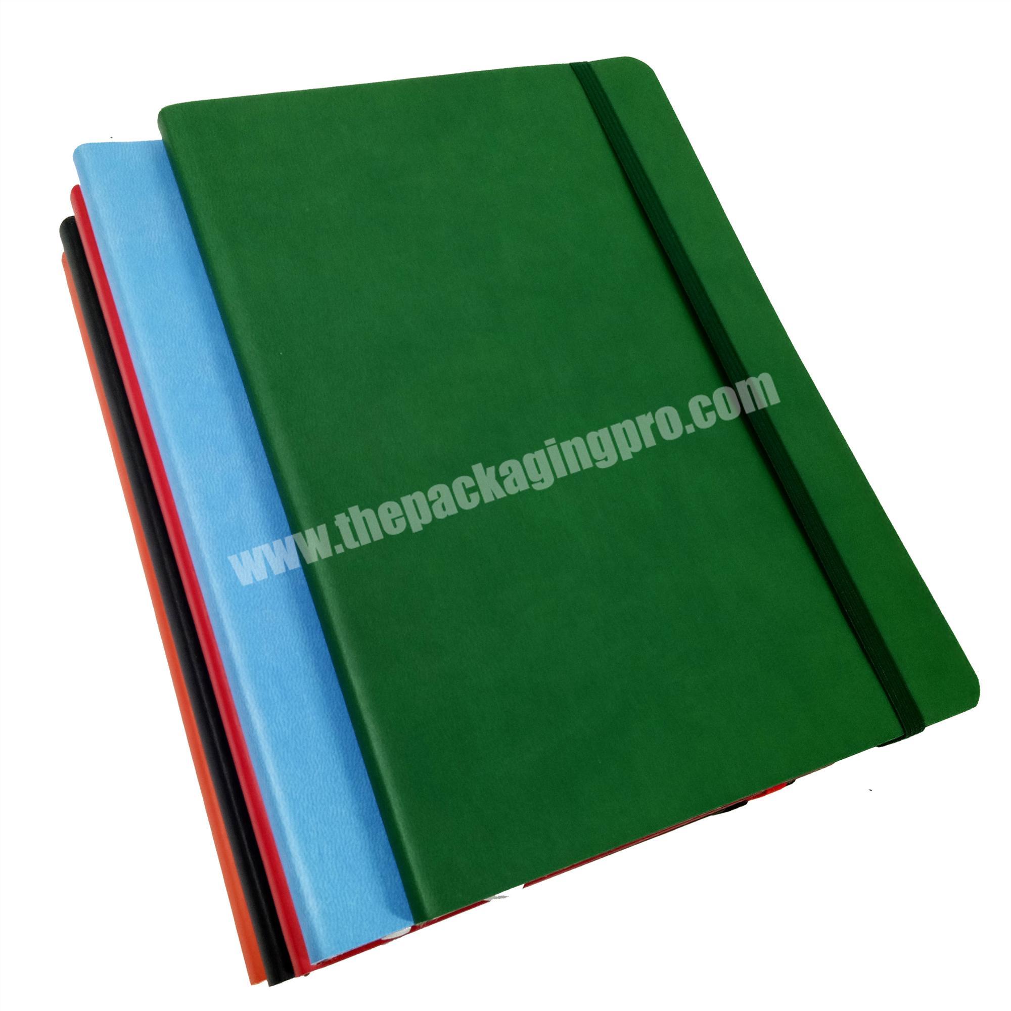 2020  Custom Logo PU Leather Notebook Student Hardcover Diary