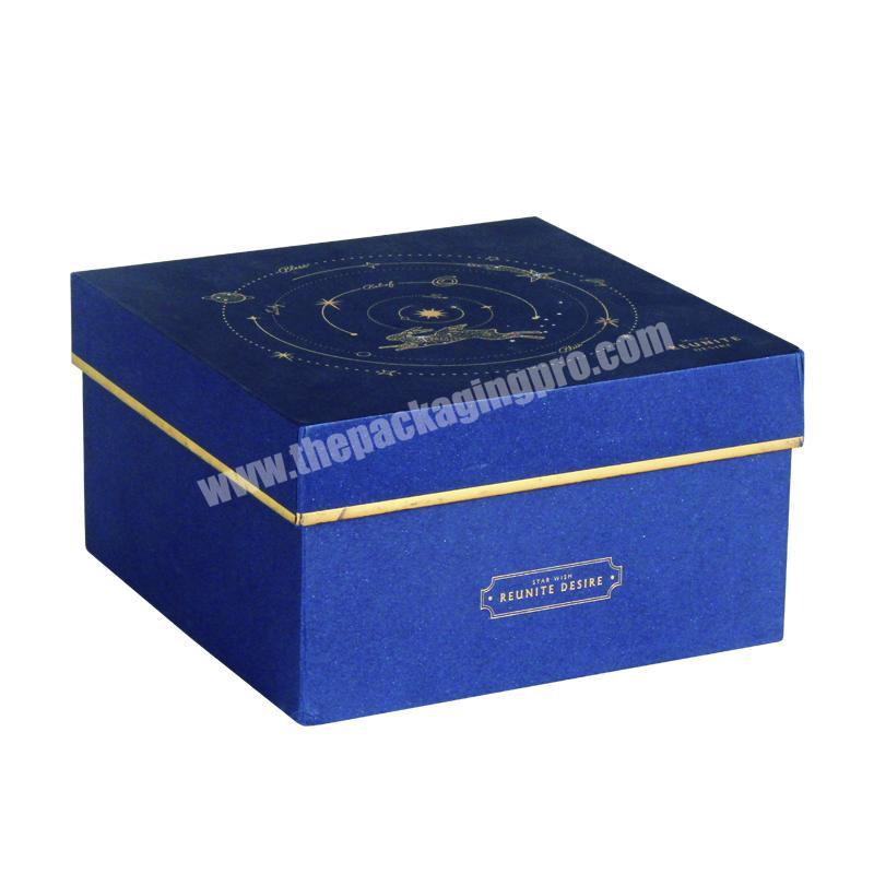 2020 custom luxury moon cake box double lay cardboard package