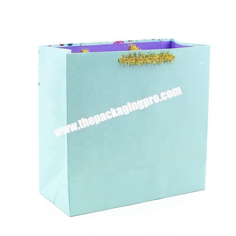 2020 Custom Printed Reusable Shopping Gift Paper Bags
