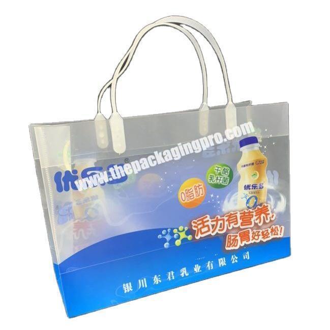 2020 Customized Plastic Gift Bag transparent pp bag PVC handbag