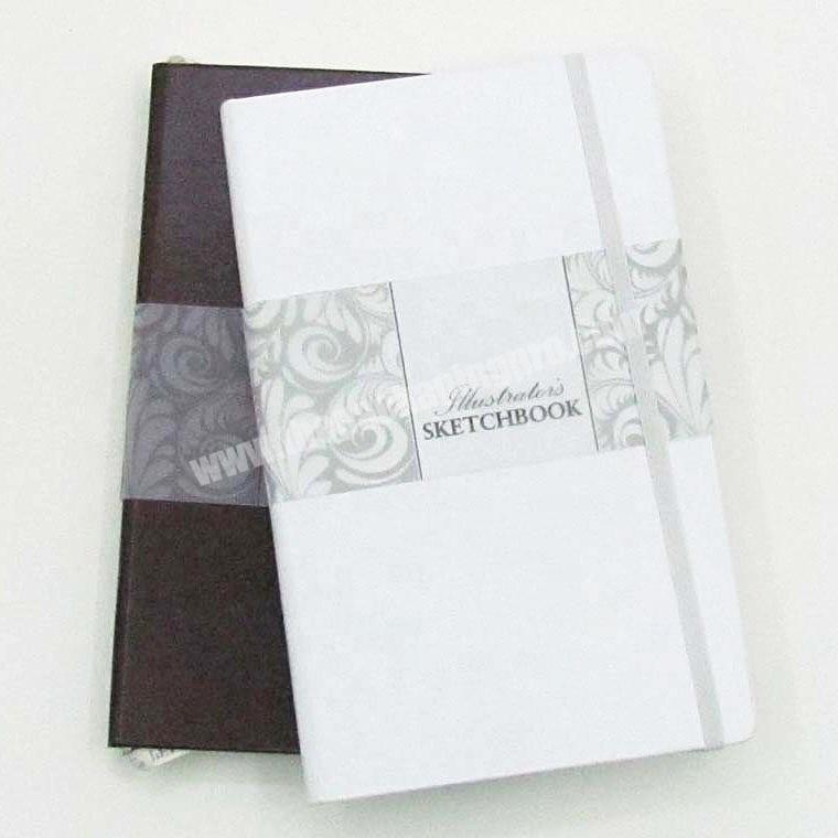 2020 Customized PU Leather Sketch Book With Elastic Band Classmate Notebook