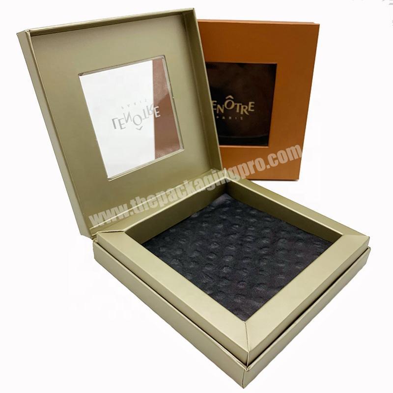 2020 factory wholesale custom high-end paper jewelry packaging gift boxes with display PVC window