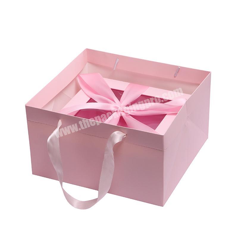 2020 Fashion Gift Watch Bracelet Box Jewelry Durable Bangle Bowknot Storage Case jewelry box Transparent Gift Box