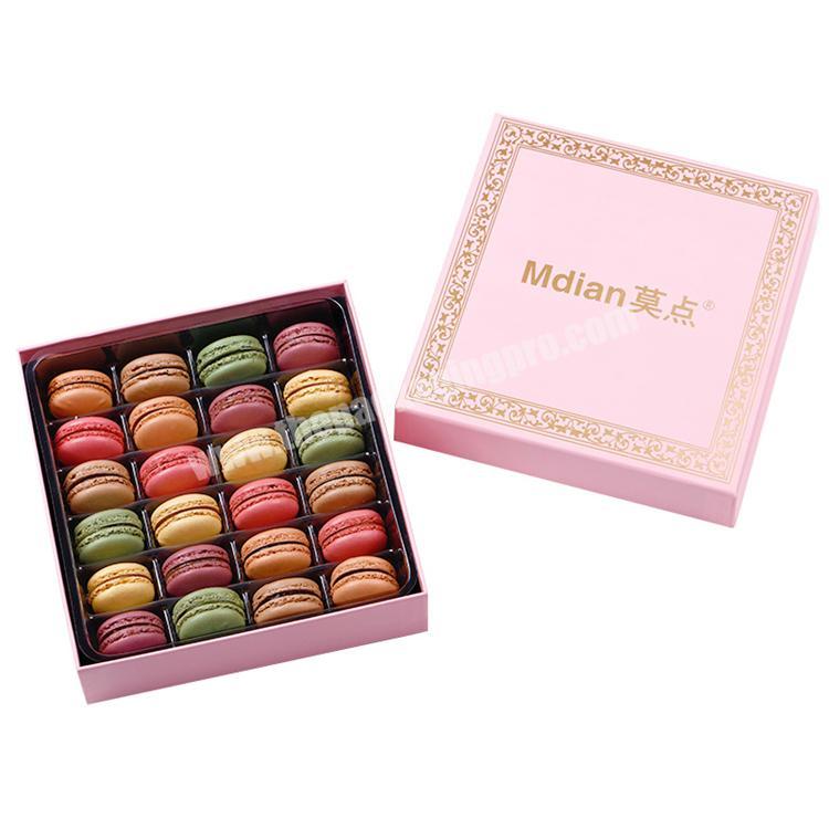 2020 High Quality Luxury Drawer Shape Custom Paper Packing Macaron Box Sweet Box