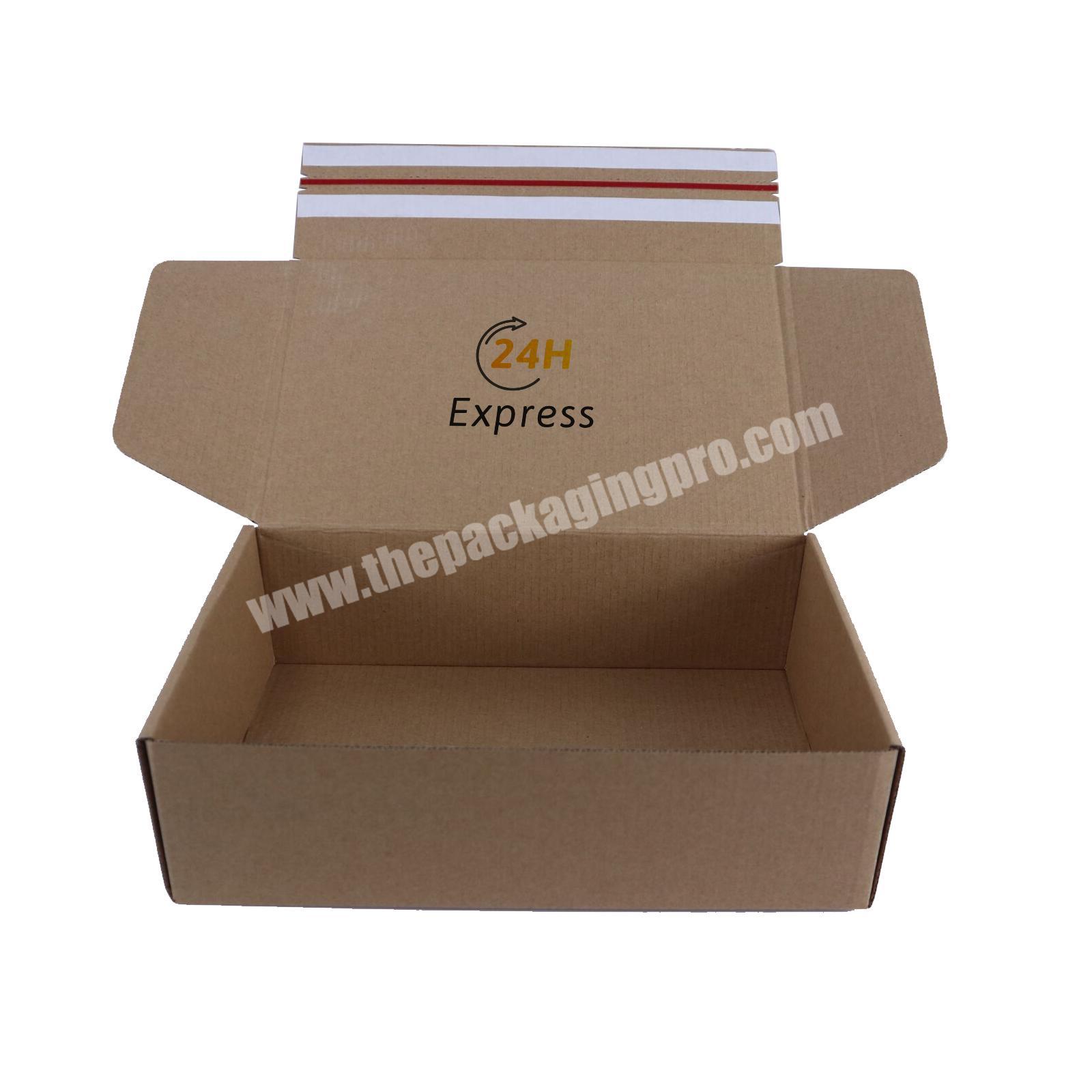 2020 hot sale custom  brown kraft  packaging  corrugated shipping boxes