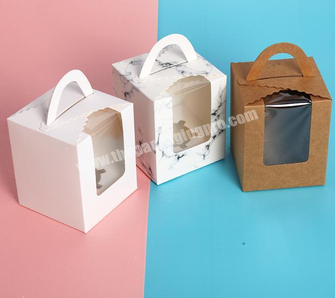 2020 Hot Sale Custom Printing Food Grade Paper Square Cake Gift Packaging