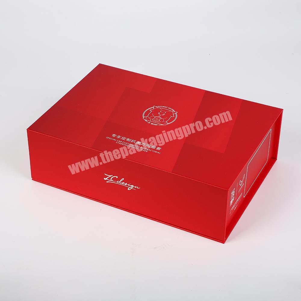 2020 hot sale rigid packaging gift box with velvet PVC tray offset printing Mat lamination hot foil logo