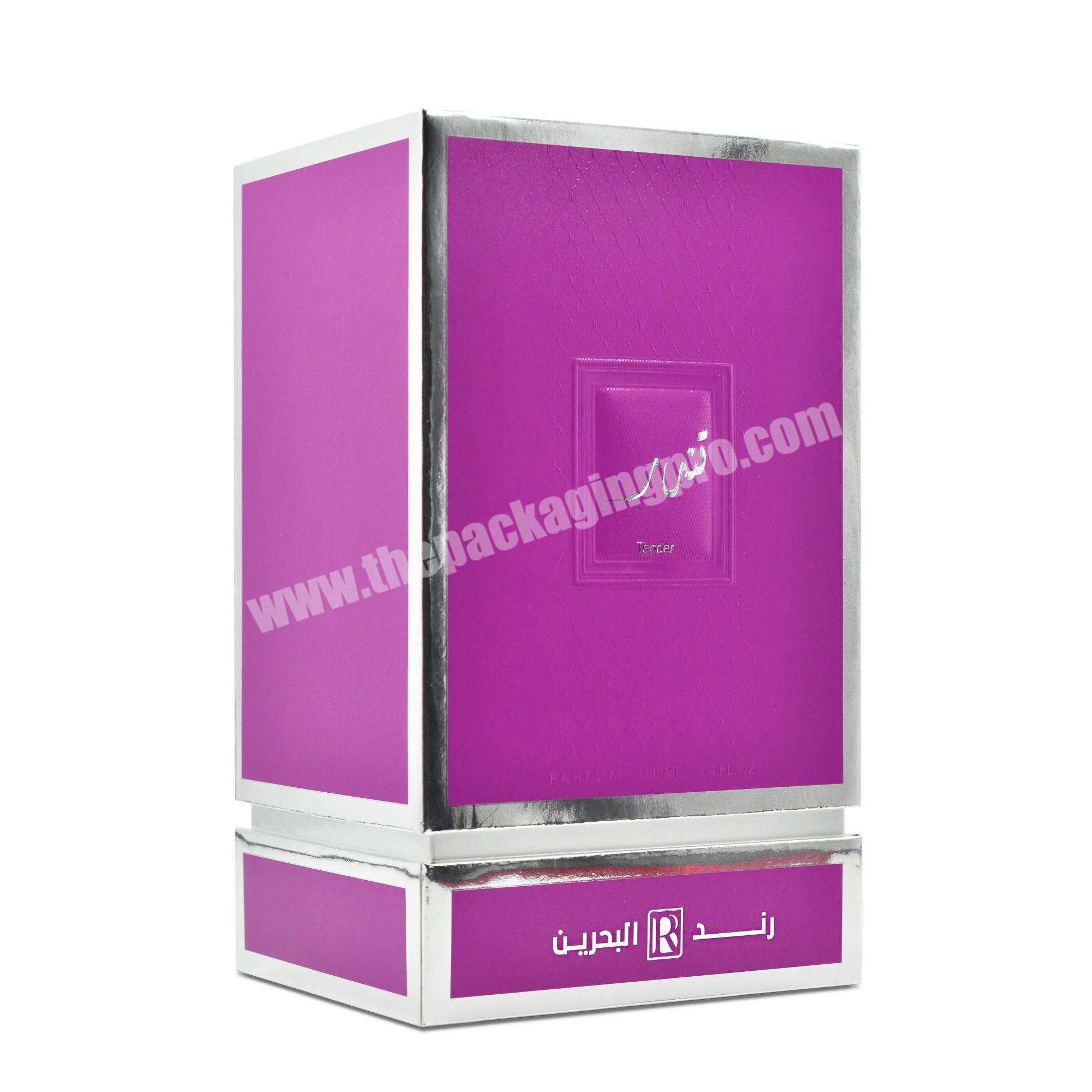 2020 Luxury Custom Cardboard Gift Paper Packaging Printed Cosmetic Perfume Bottle Box