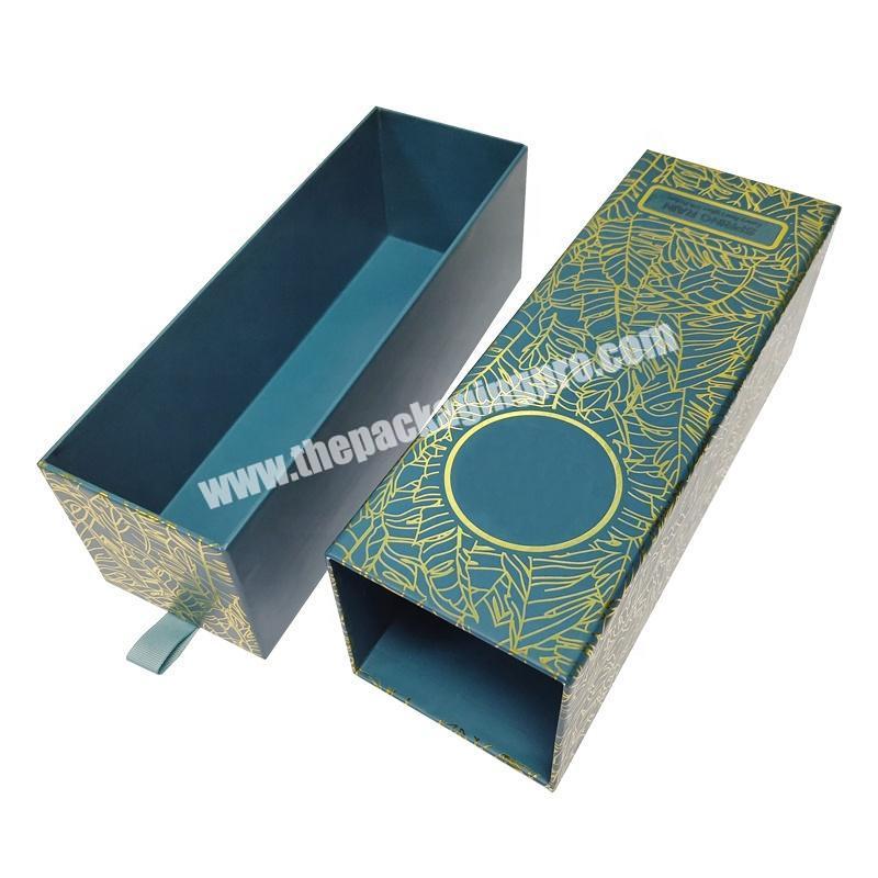 2020 Luxury Custom Gold Foil Drawer Reed Packaging Box
