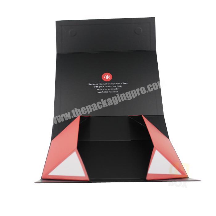 2020 Luxury Gift Customised Custom White Embossed Spot UV Logo Hot Easy Fold Box