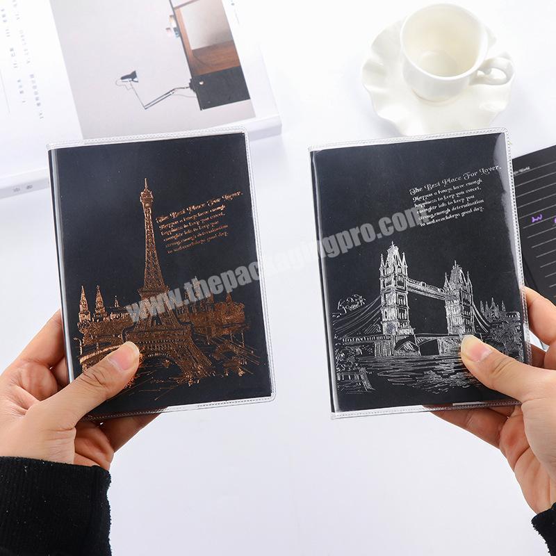 2020 New Arrivals Fashion black inner pages Hardcover Journals notebook Paper Diary Notebooks